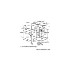 Kích thước của Lò nướng Bosch HBA13B254A