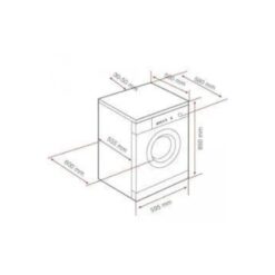 Máy giặt Bosch WAK20060SG 5 Kích thước của Máy giặt Bosch WAK20060SG