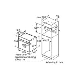 Kích thước của Lò nướng Bosch HBG676ES1