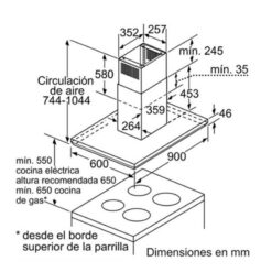 Kích thước Máy Hút Mùi Bosch DIB098E50