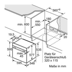 Lò nướng Bosch HBG633BS1 5 Kích thước lò nướng Bosch HBG633BS1