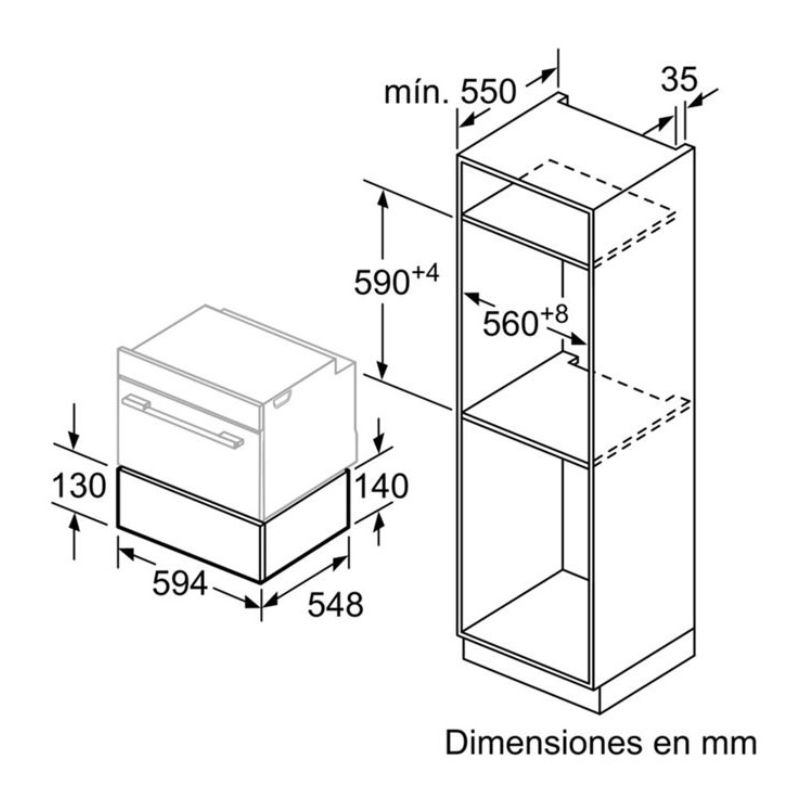 Kích thước Khay hấp Bosch BIC630NB1 Kích thước Khay hấp Bosch BIC630NB1