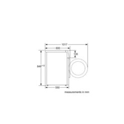 Máy giặt quần áo Bosch WAN28108GB 3 Kích thước của Máy giặt quần áo Bosch WAN28108GB