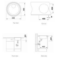 Chau rua bat Blanco Rondosol IF