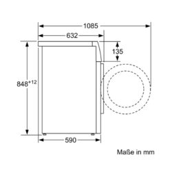 Kích thước Máy giặt Bosch WAV28E43