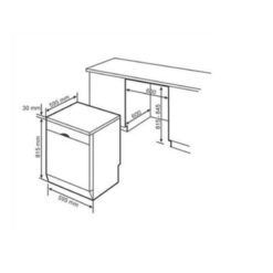 kích thươc của Máy rửa bát Bosch SMS6W00EZC