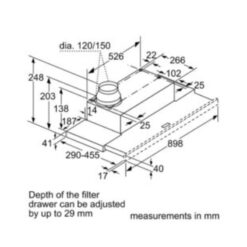 Máy hút mùi âm tủ Bosch DFM094W53 4 Máy hút mùi Bosch DFM094W53 (2)