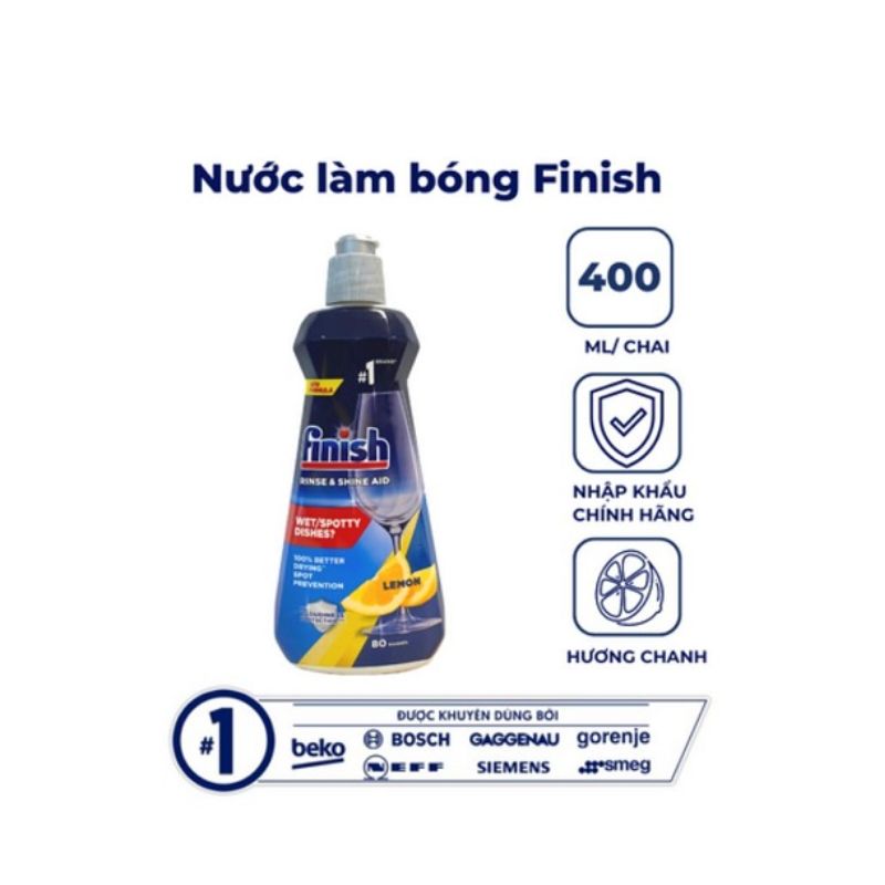 Nước làm bóng chén đĩa Bosch Finish 400ml Nước làm bóng chén đĩa Bosch Finish 400ml